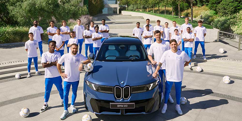 El Real Madrid estrena nueva flota electrificada de BMW
