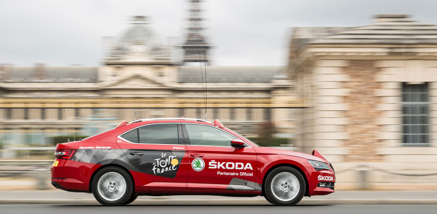 Flota Skoda para el Tour de Francia