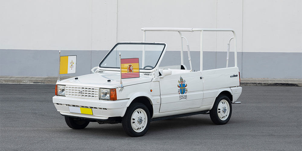 Seat Panda construido en Martorell para la visita de Juan Pablo II en 1982